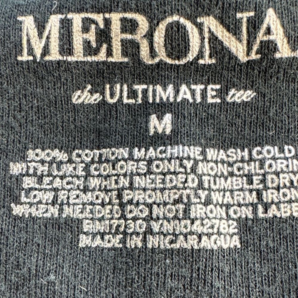 Merona Long Sleeve V-Neck Black Tee - Picture 2 of 2